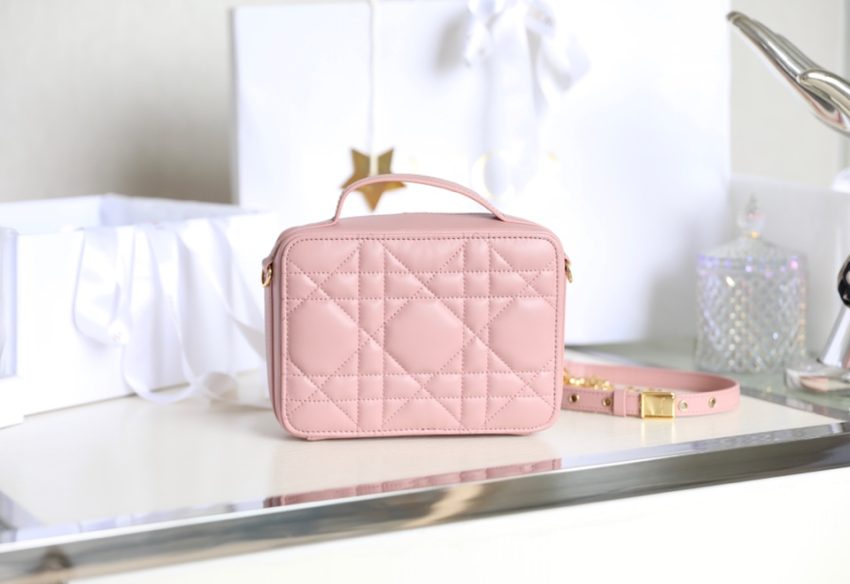 Replica Dior Caro Box Bag Pink