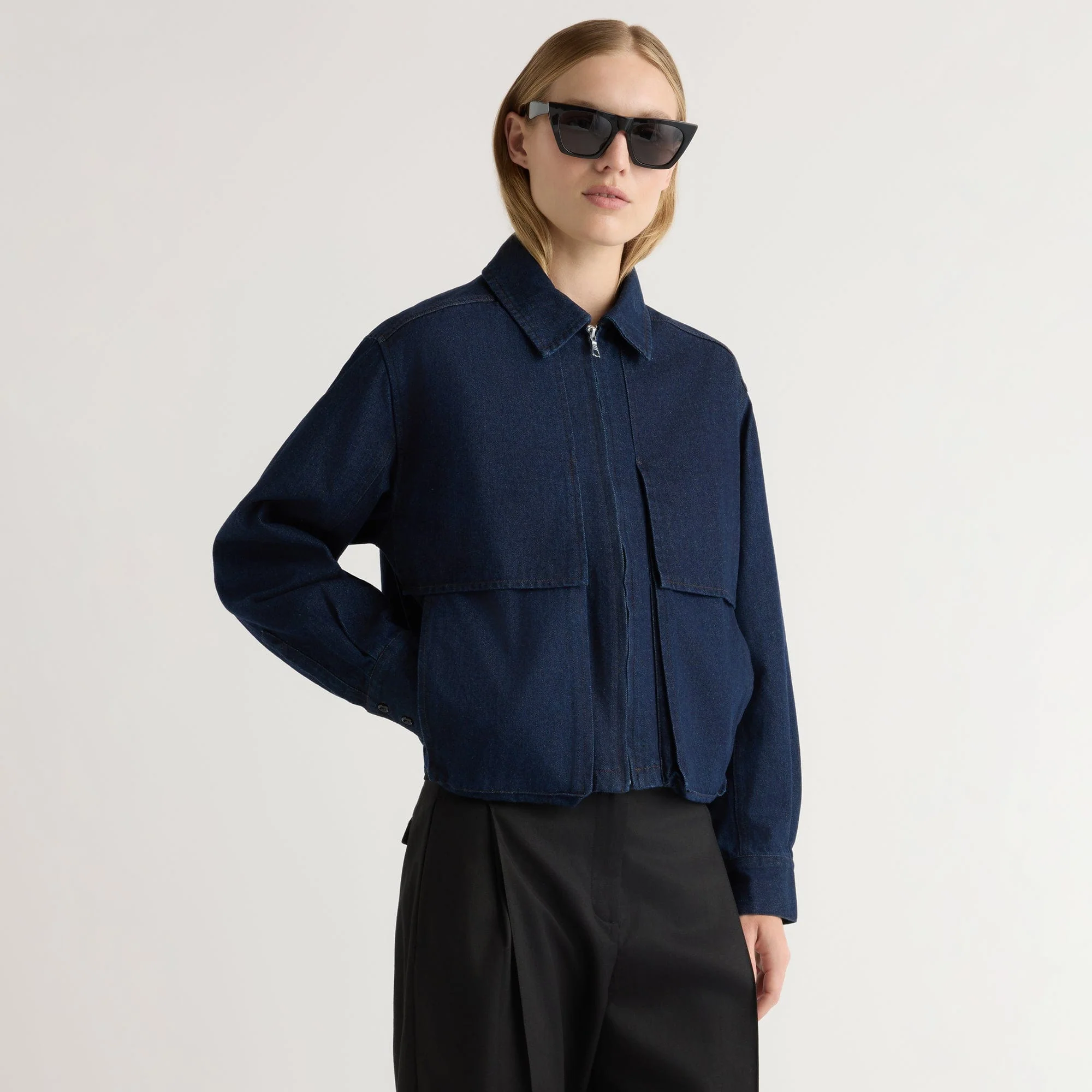 Cooper Denim Bomber Jacket
