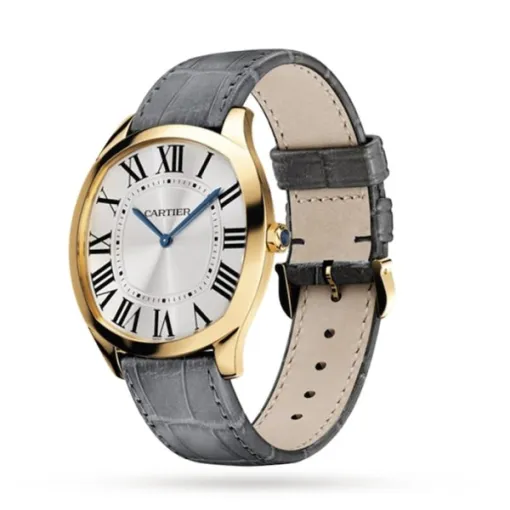 Cartier Drive de Cartier Men Automatic Silver Leather Watch WGNM0011