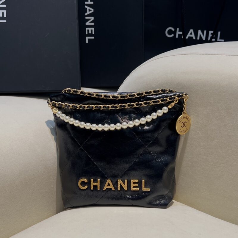 CHANEL 23s Mini Garbage Bag Black