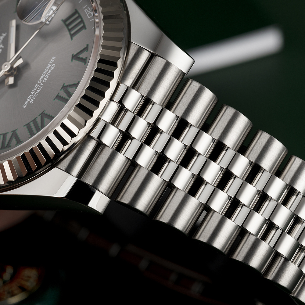 Rolex Datejust 41mm Wimbledon Slate Dial Jubilee Bracelet 126334-0022