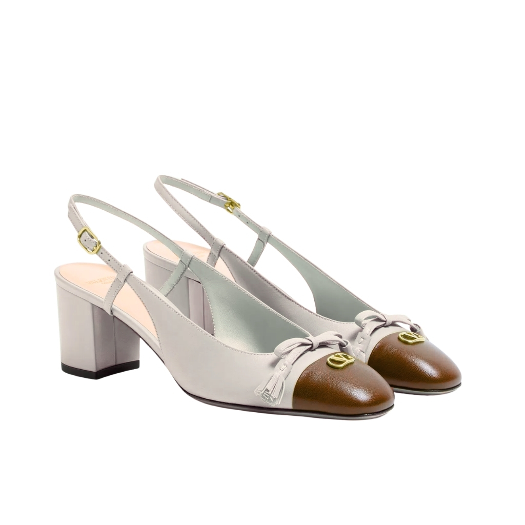 Valentino Garavani Valet Du Roi Slingback Pump Rose Cannelle And Garnet 7W2S0MH9DDT AGM