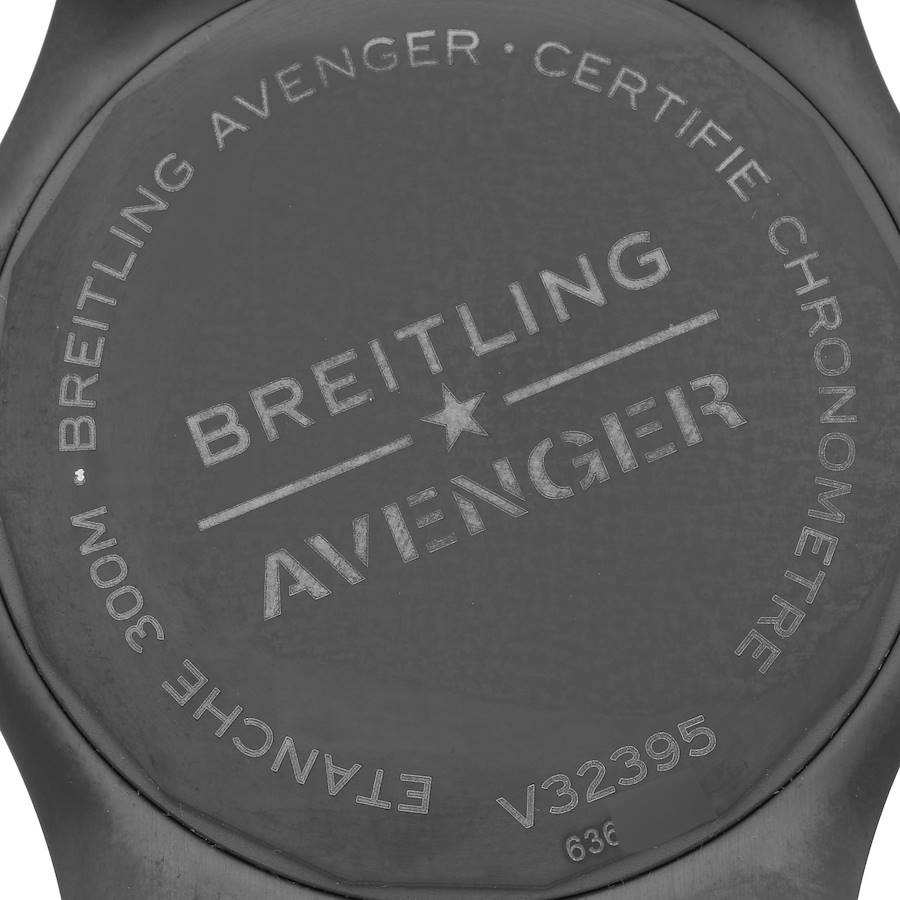 Breitling Avenger Night Mission GMT DLC Titanium Mens Watch V32395
