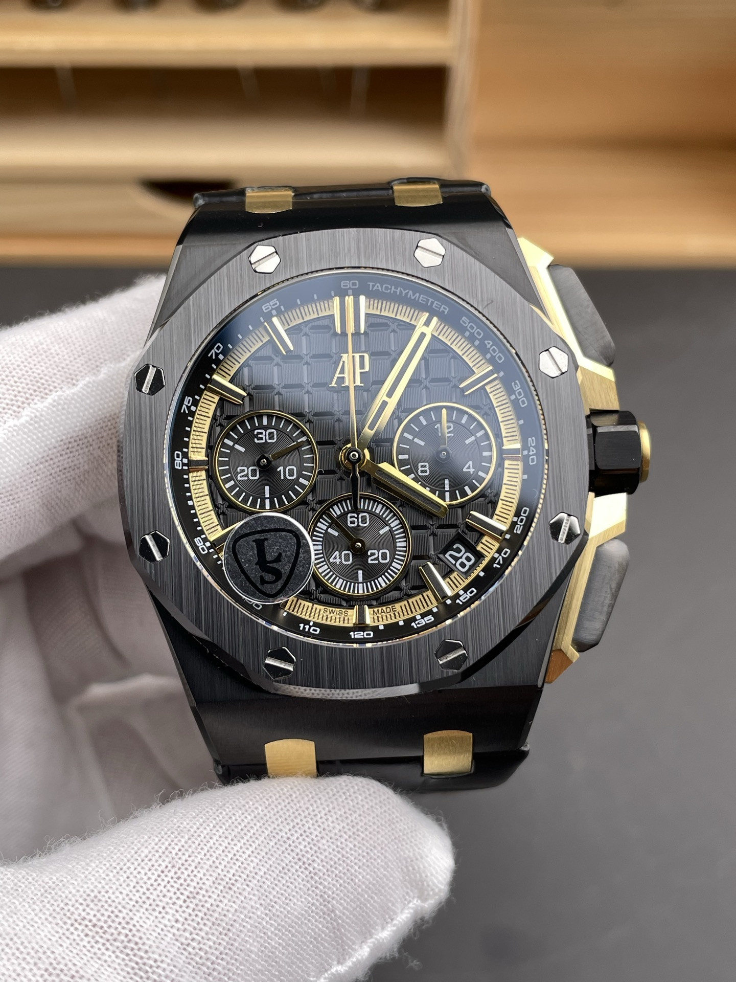 Royal Oak 26240 Black Steel Case