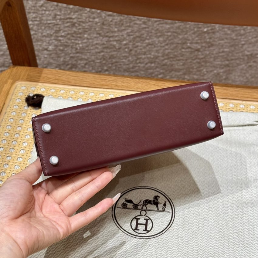 Replica Hermès Kelly Rouge Box Silver