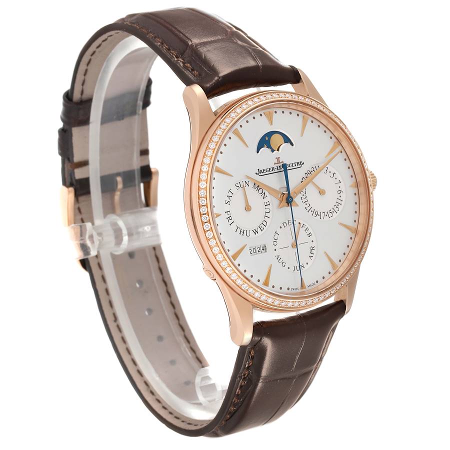 Jaeger LeCoultre Master Rose Gold Diamond Watch 176.2.21.S Q1302501