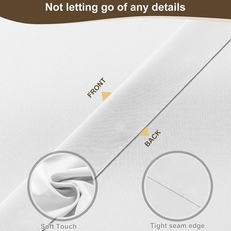 Waterproof Patio Outdoor Curtains with Rod Pocket,