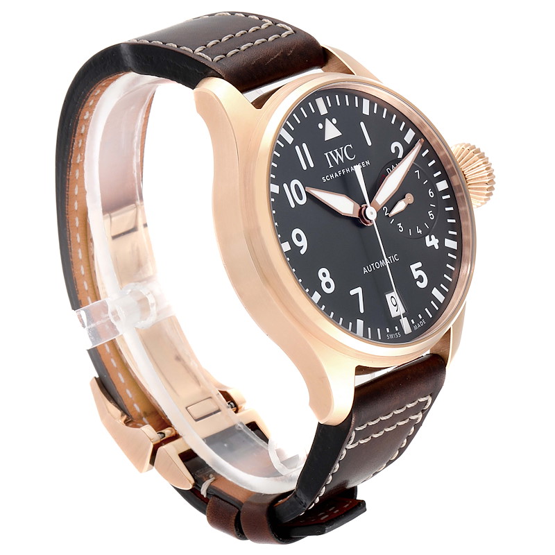 IWC Big Pilot Spitfire Slate Dial Rose Gold Mens Watch IW500917