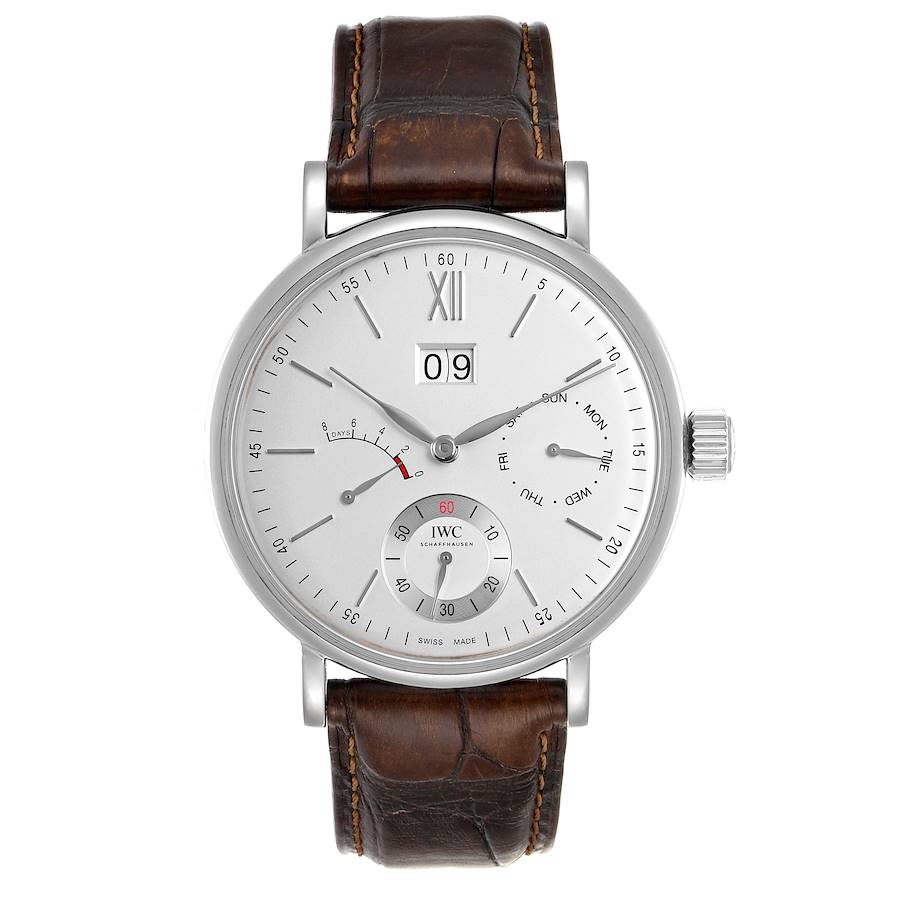 IWC Portofino 8 Days Power Reserve 45 Steel Mens Watch IW516201