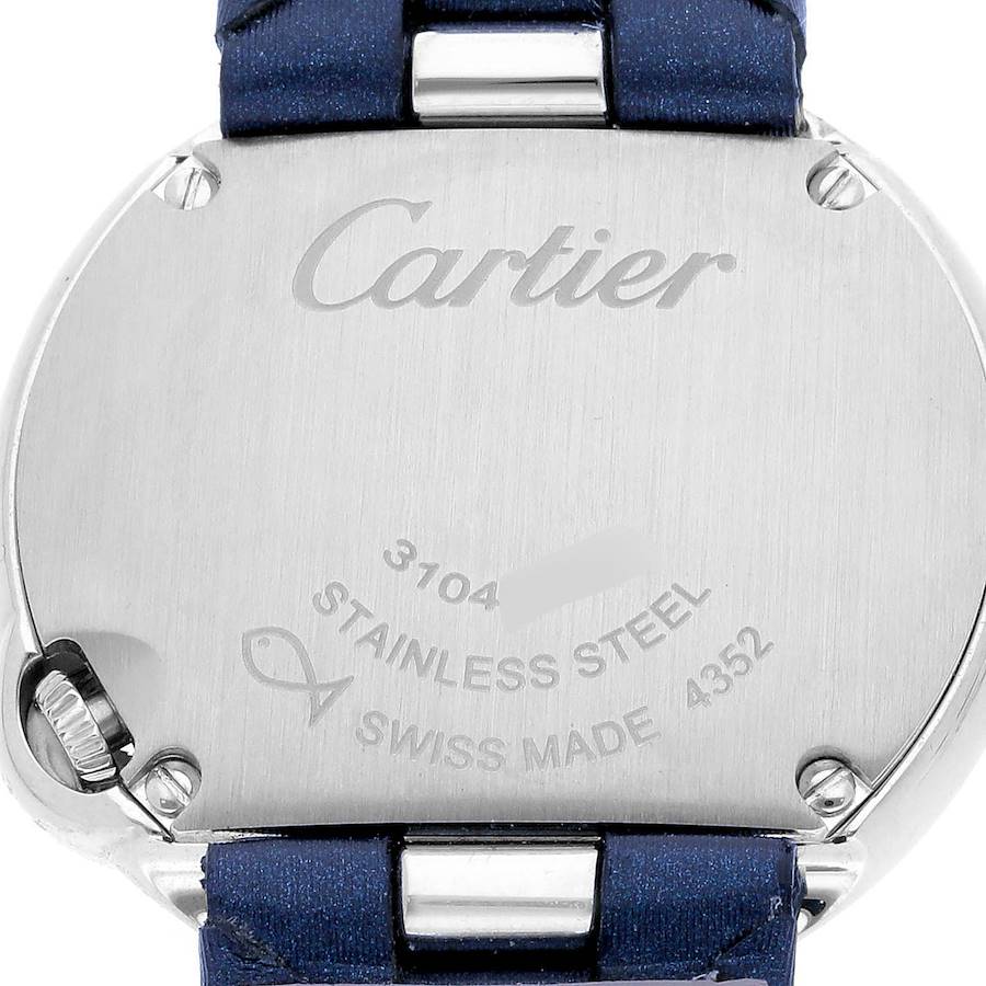 Cartier Ballon Blanc Steel Diamond Ladies Watch W4BL0002