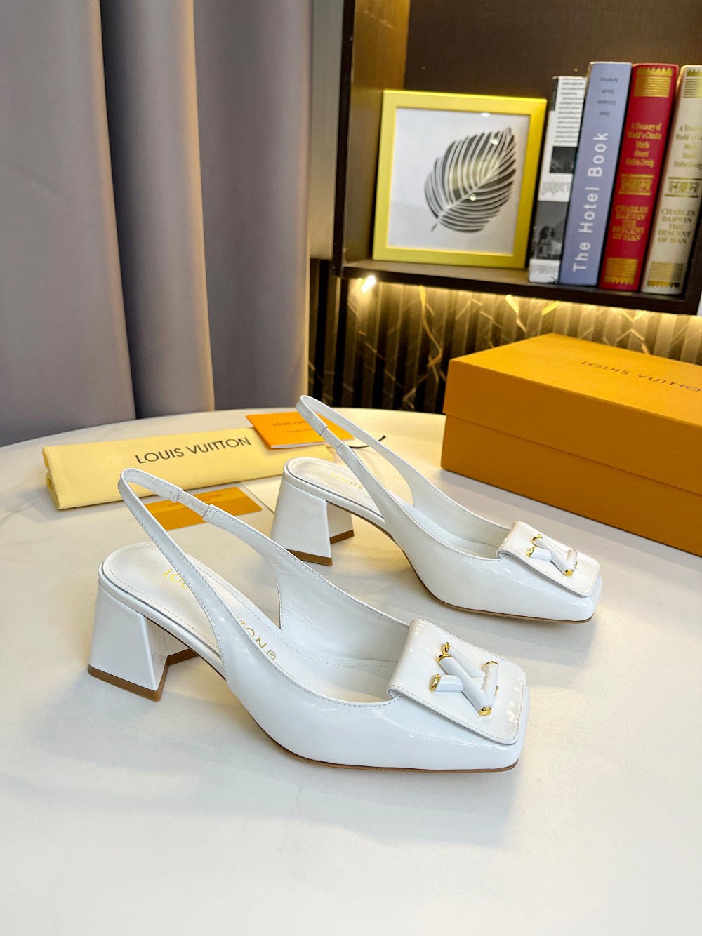 Louis Vuitton Shake Slingback High Heels White 1Abh59