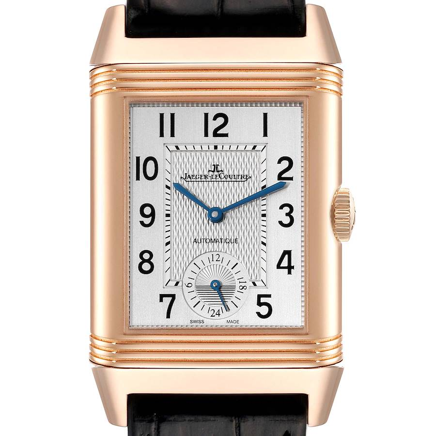 Jaeger LeCoultre Reverso Duoface Rose Gold Mens Watch 215.2.S9 Q3832420 Card