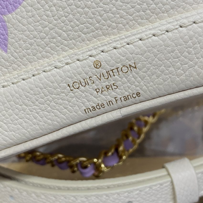 Replica Louis Vuitton Nano Noe White Purple
