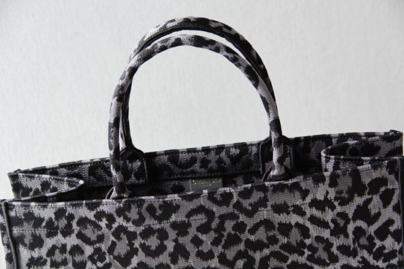 Replica Dior Tote Book Leopard Grey