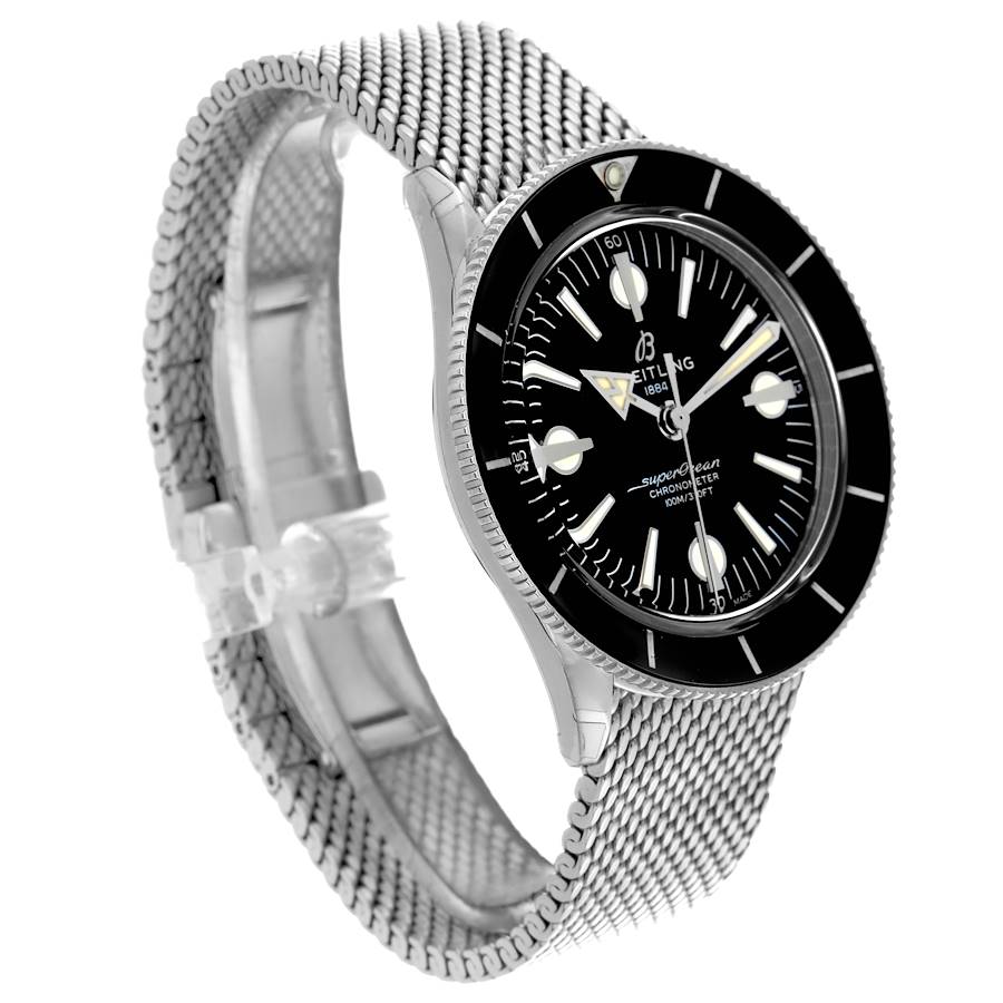 Breitling Superocean Heritage 57 Black Dial Steel Mens Watch A10370