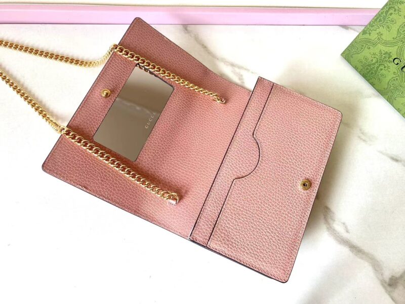 Replica Gucci GG Marmont Chain Bag Pink