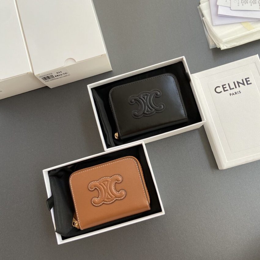 Celine Triumphe Small Zippy Wallet