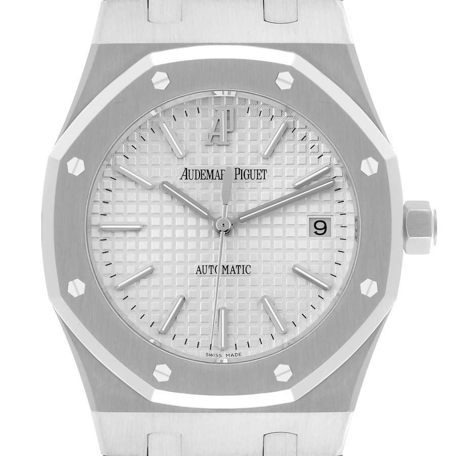 Audemars Piguet Royal Oak White Dial Steel Mens Watch 15300ST