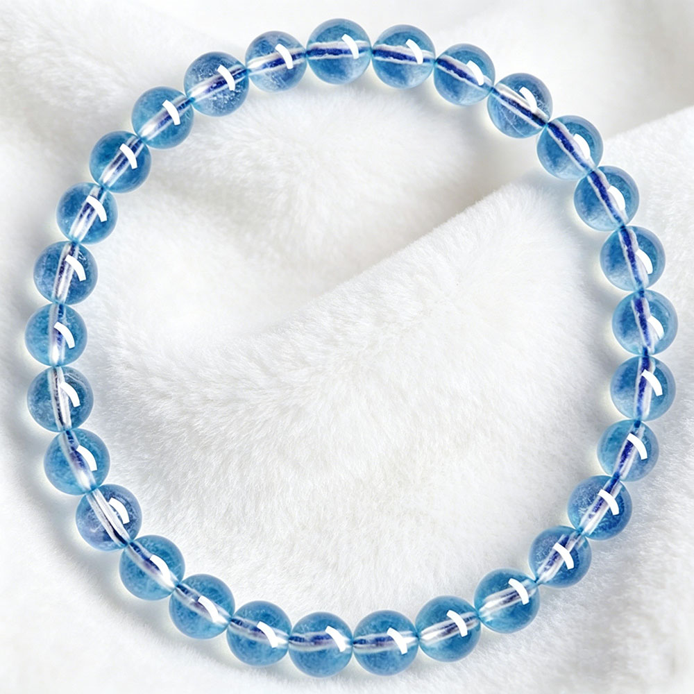 GemVibra Aquamarine Talisman Bracelet – Calm & Clarity Energy
