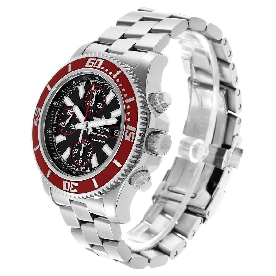 Breitling Aeromarine SuperOcean II Red Bezel Limited Edition Mens Watch A13341