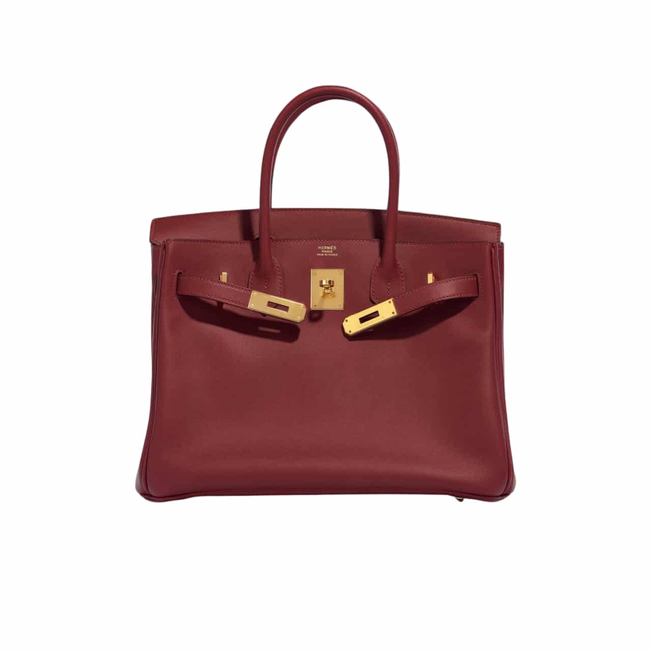 Hermès Birkin B25 Togo Grenat Ghw Rouge Grenat 25Cm
