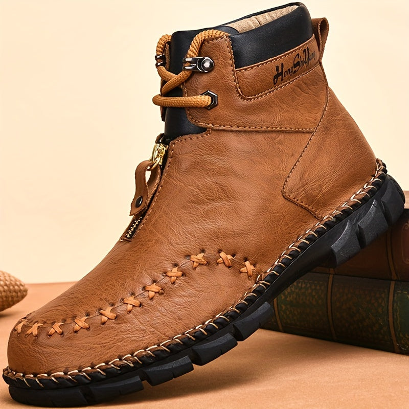 Men’s Casual Faux Leather Sneakers