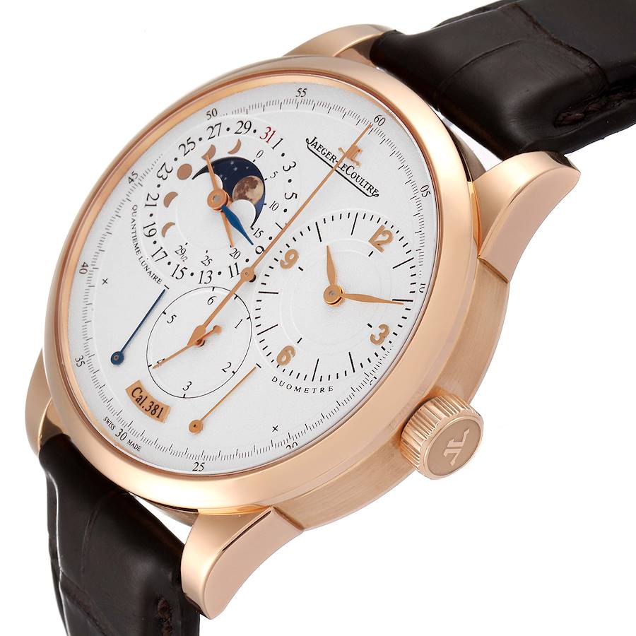 Jaeger LeCoultre Duometre Quantieme Lunaire Rose Gold Mens Watch Q6042421