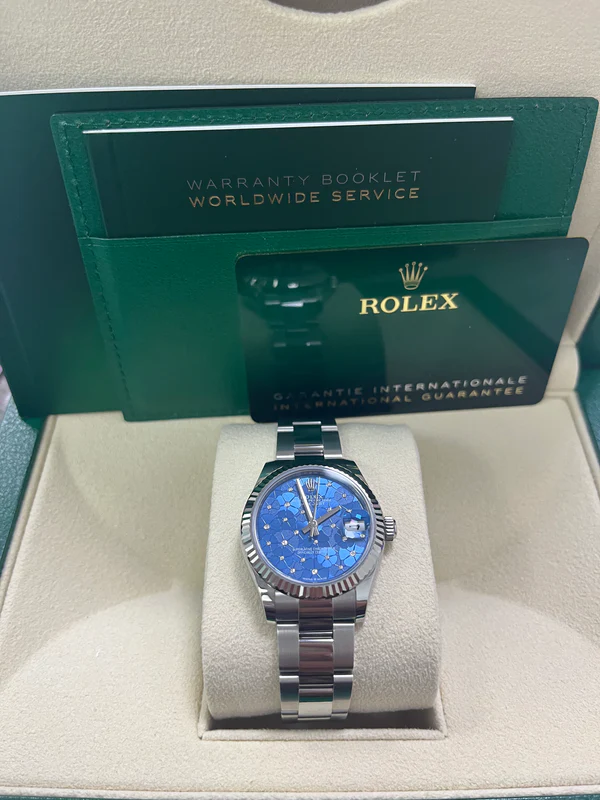 Rolex DATEJUST Oyster, 31 mm, Oystersteel and white gold M278274-0035