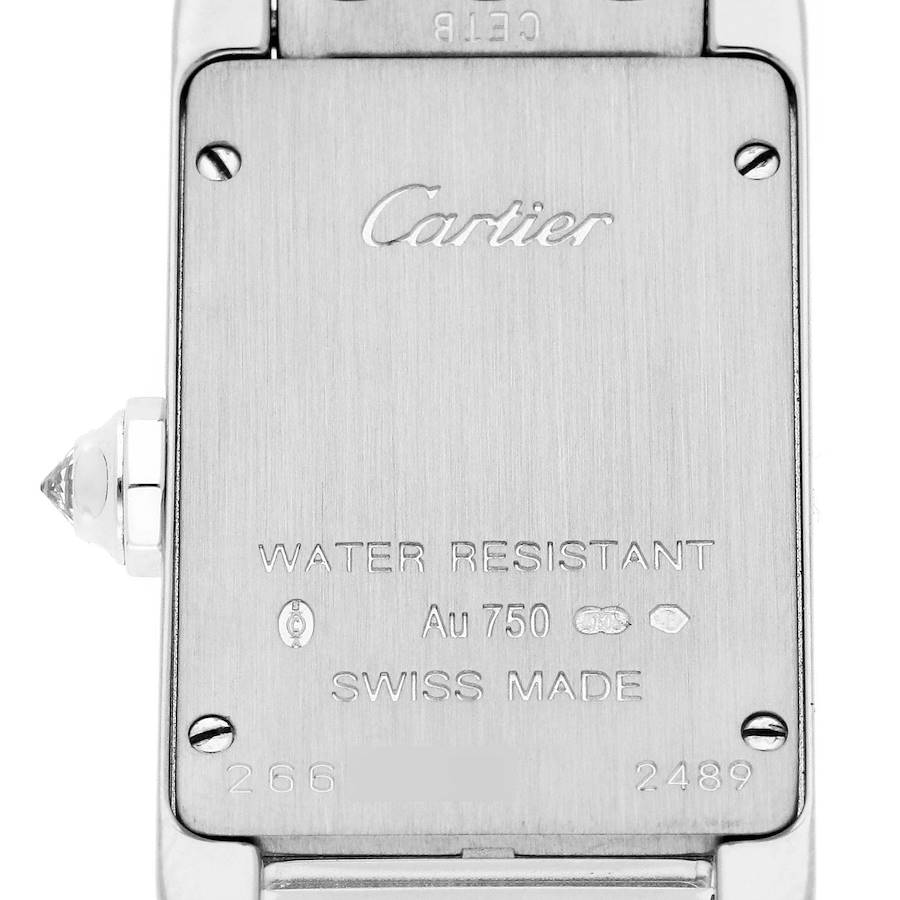 Cartier Tank Americaine White Gold Diamond Ladies Watch WB710009