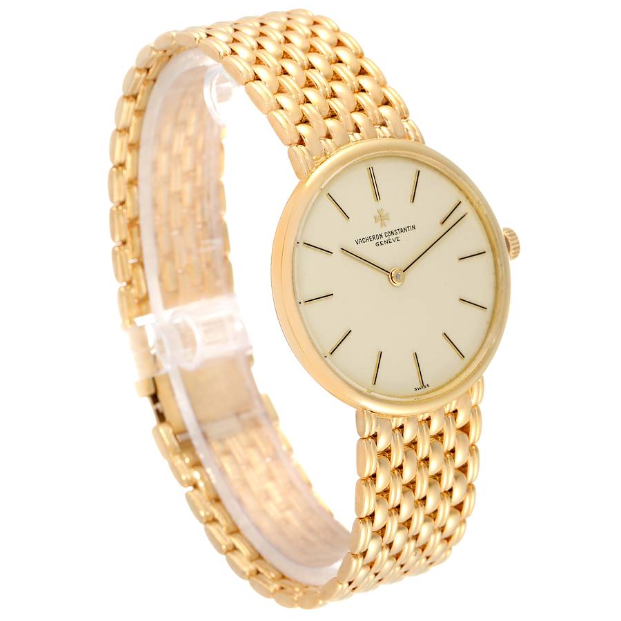 Vacheron Constantin 18K Yellow Gold Mechanical Vintage Mens Watch 39015