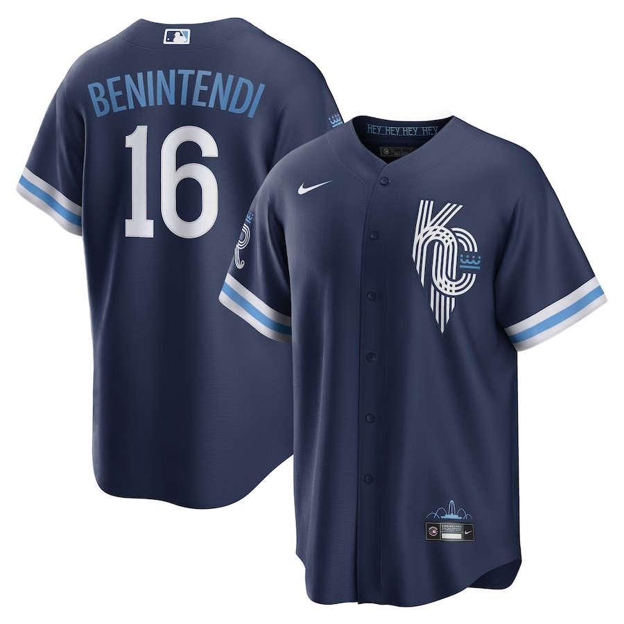 Andrew Benintendi Kansas City Royals City Connect Player Jersey Navy