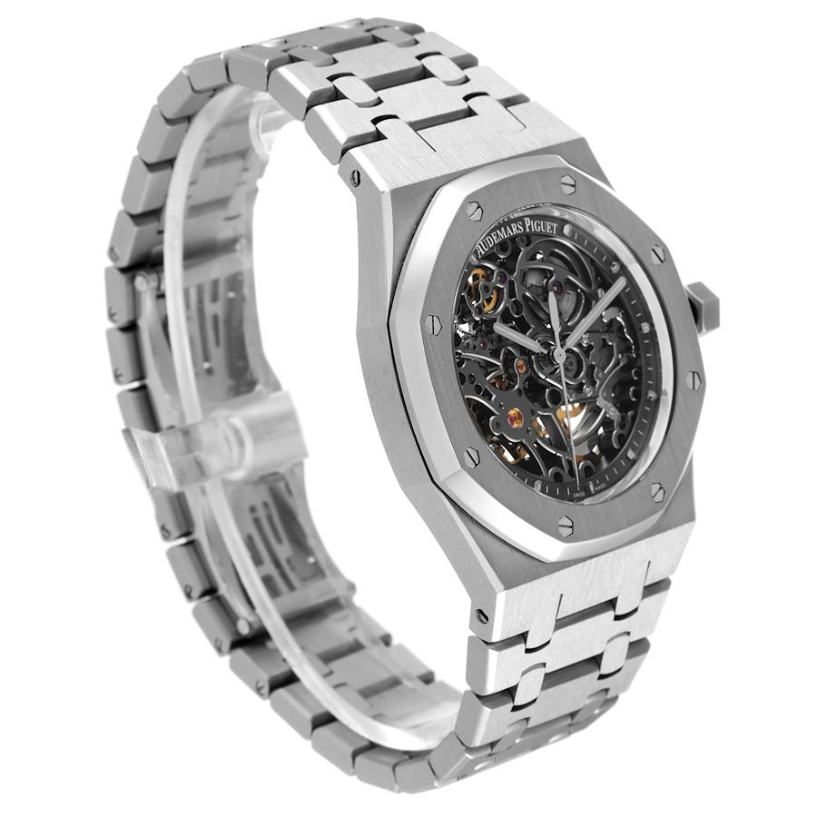 Audemars Piguet Royal Oak Openworked Steel Mens Watch 15305ST