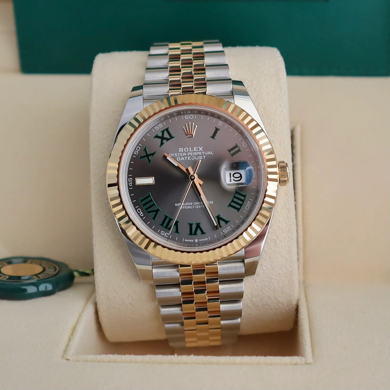Rolex Oyster/Jubilee Perpetual Datejust 41 Two-tone Wimbledon - M126333-0020/126333-0019 Brand Unworn