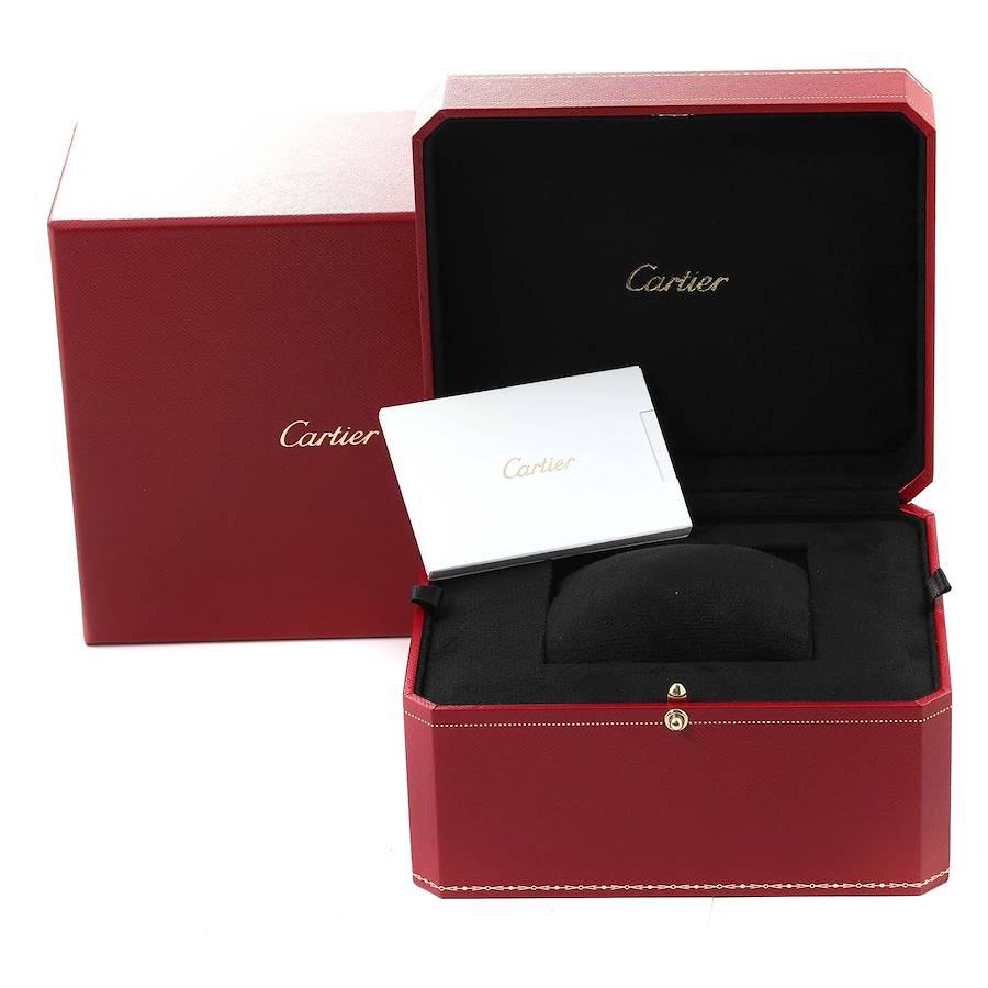 Cartier Tank Americaine Large White Gold Diamond Ladies Watch WB705131
