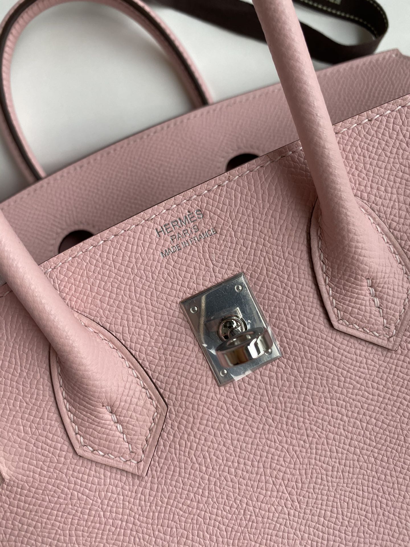 Replica Hermès Birkin Epsom Pink Silver