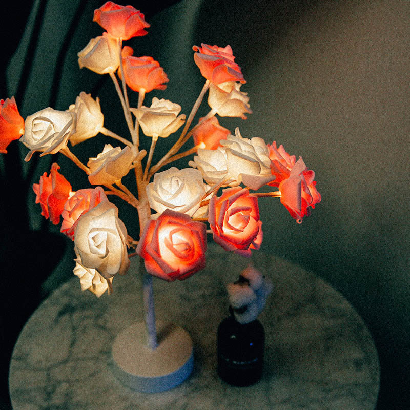 Rose Flower Lamp USB Battery