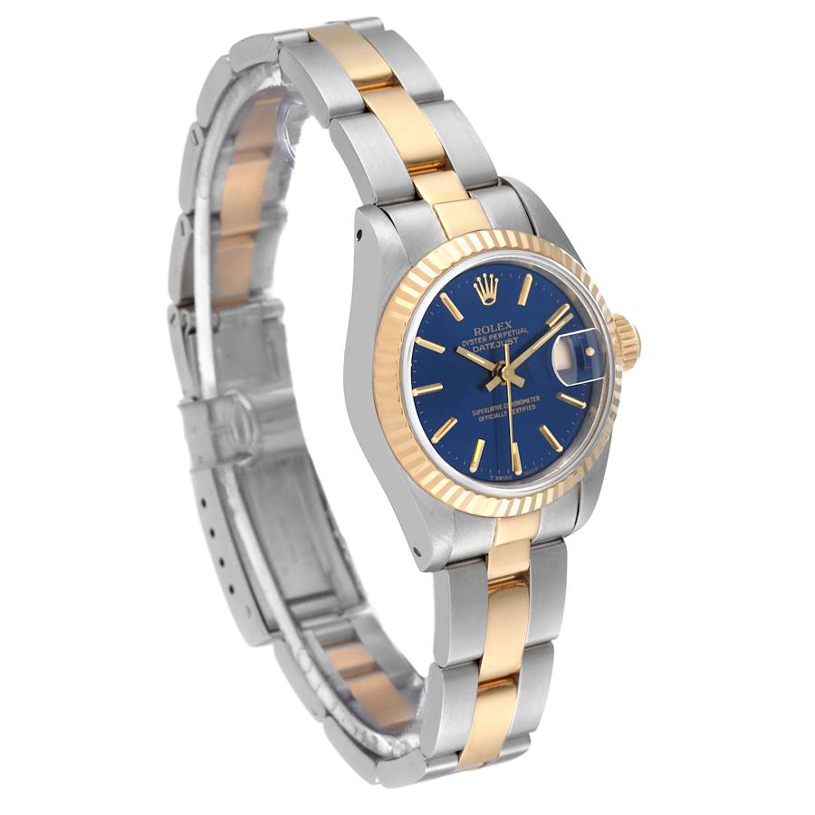 Rolex Oyster Perpetual&Datejust Watches His & Hers Yellow Gold Blue Dial Models(HH16)
