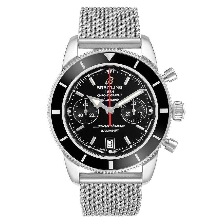 Breitling SuperOcean Heritage Chrono Black Dial Mens Watch A23370