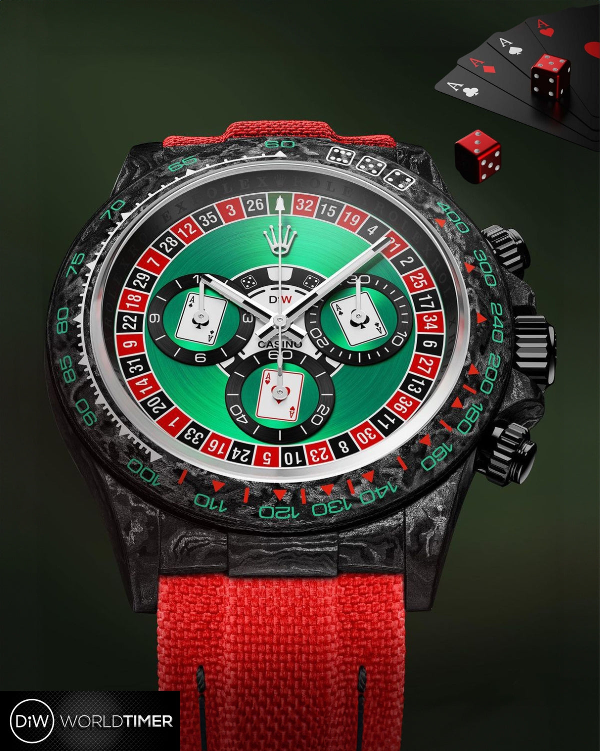 DiW 41mm Rolex Daytona LUCKY PLAYER (CASINO) 41mm
