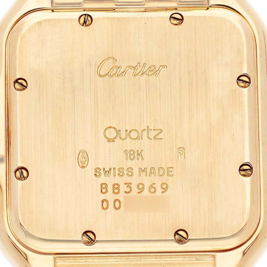 Cartier Panthere Yellow Gold Diamond Mens Watch 883969