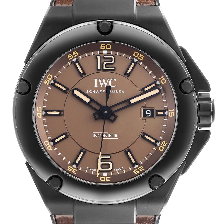 IWC Ingenieur AMG Ceramic Black Brown Dial Mens Watch IW322504