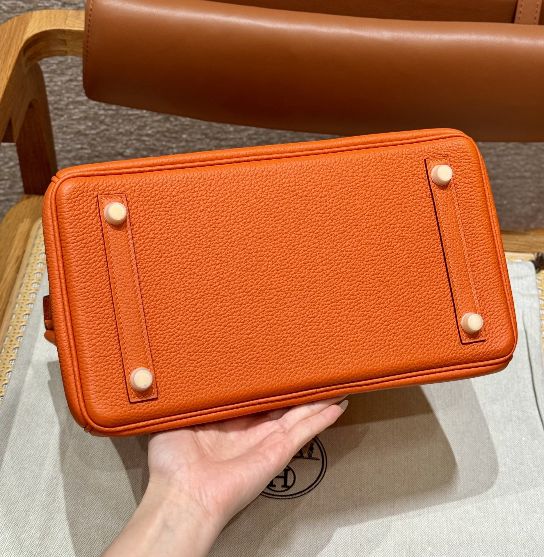 Replica Hermès Birkin Orange Togo Gold