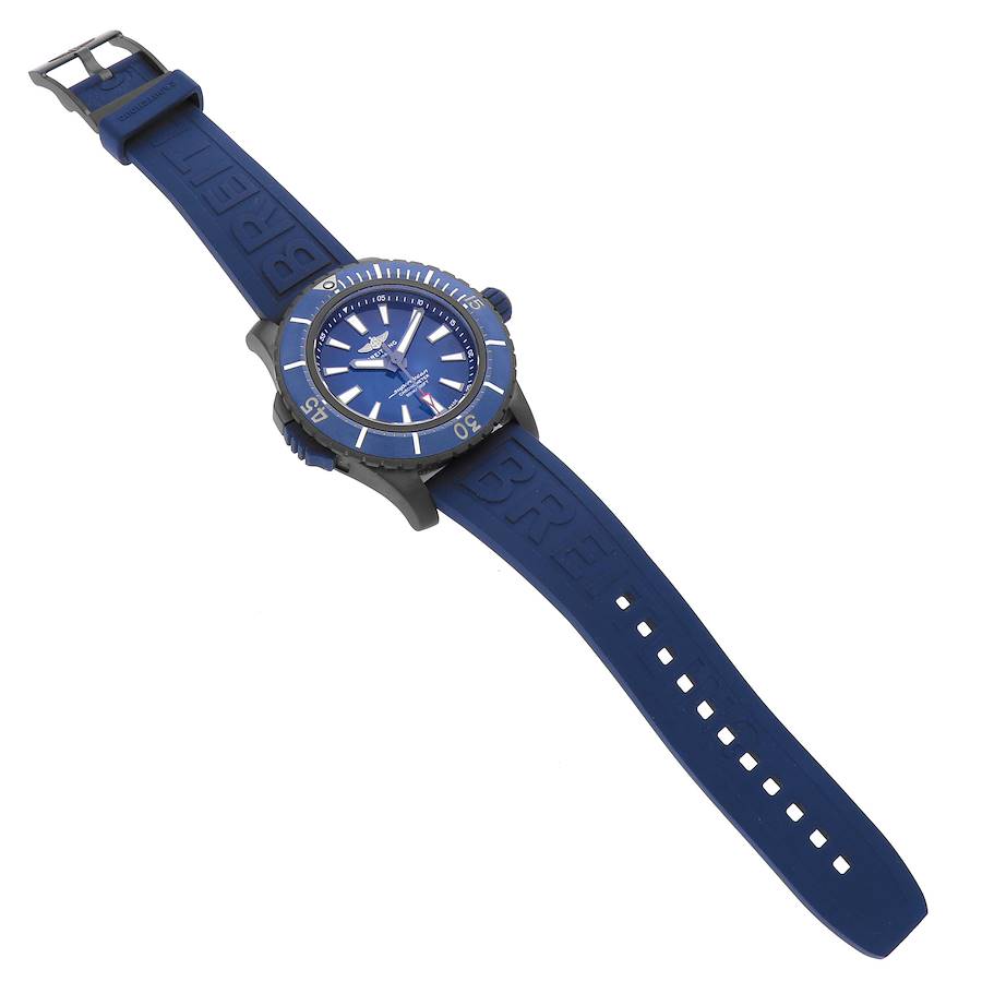 Breitling Superocean 48 Blue Dial Titanium Mens Watch V17369