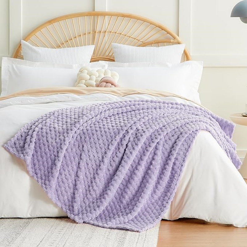 VELVETIER Fleece Throw Blanket for Couch or Bed