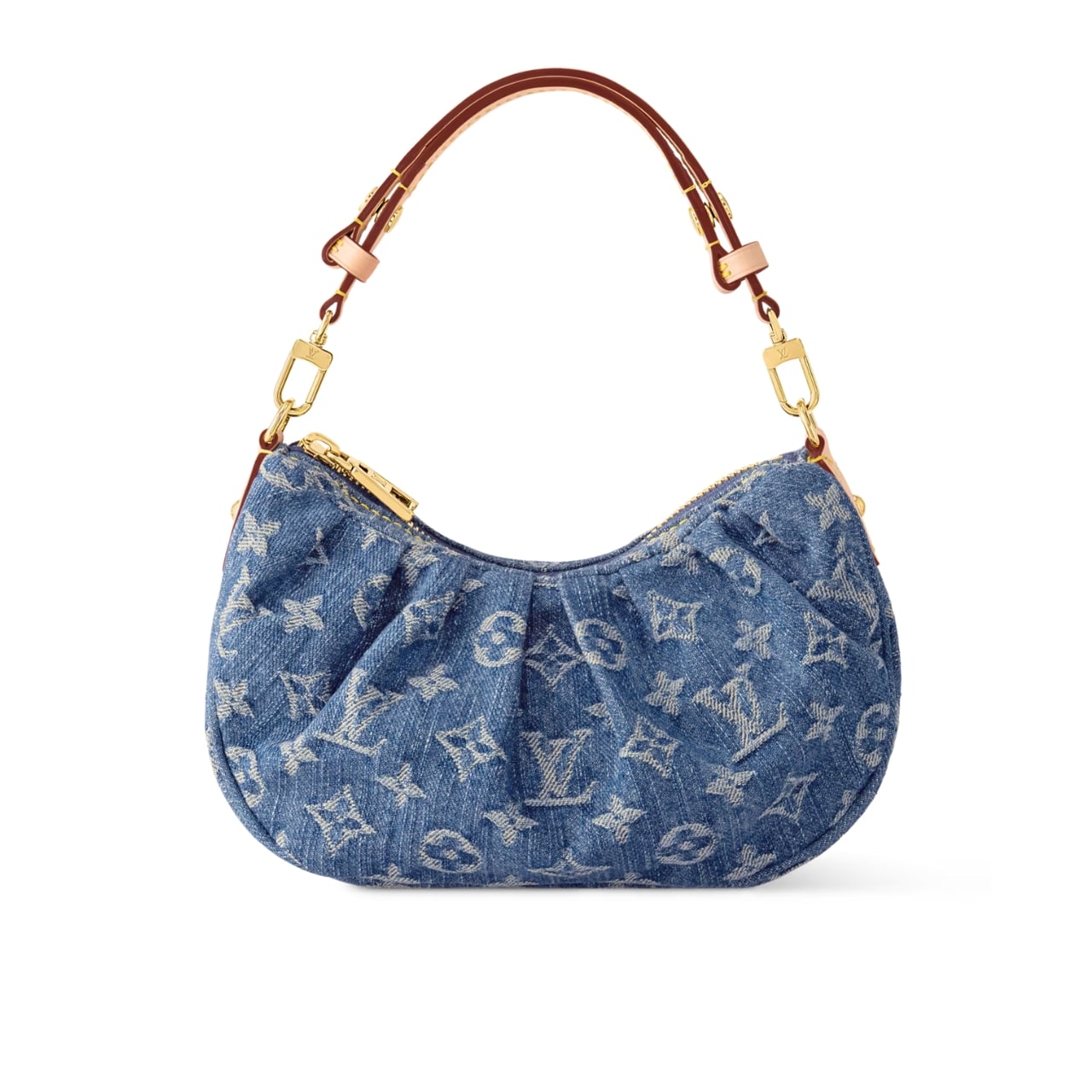 Louis Vuitton Pochette Valley Bag Denim Blue 21Cm M13571