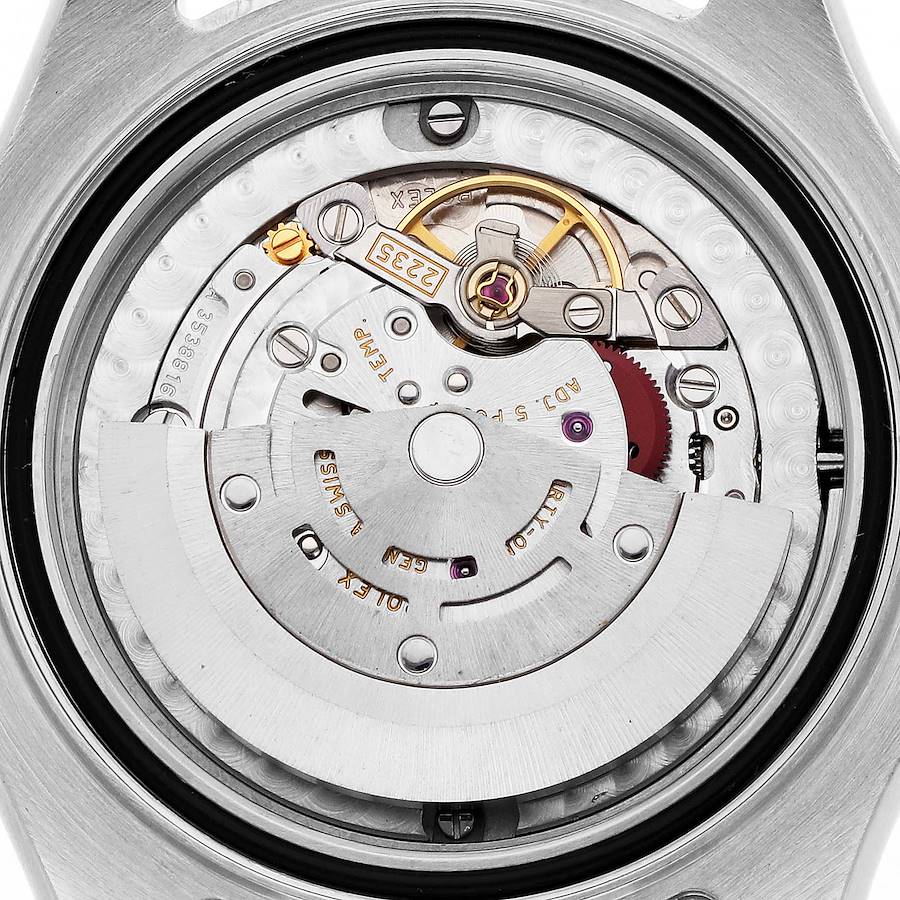 Rolex Yachtmaster 35 Midsize Steel Yellow Gold MOP Ruby Dial Watch 168623