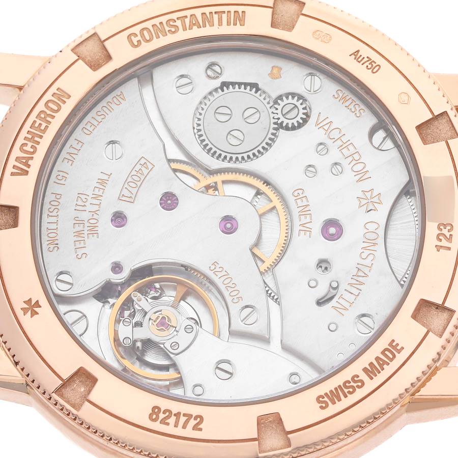 Vacheron Constantin Traditionnelle Rose Gold Mens Watch 82172