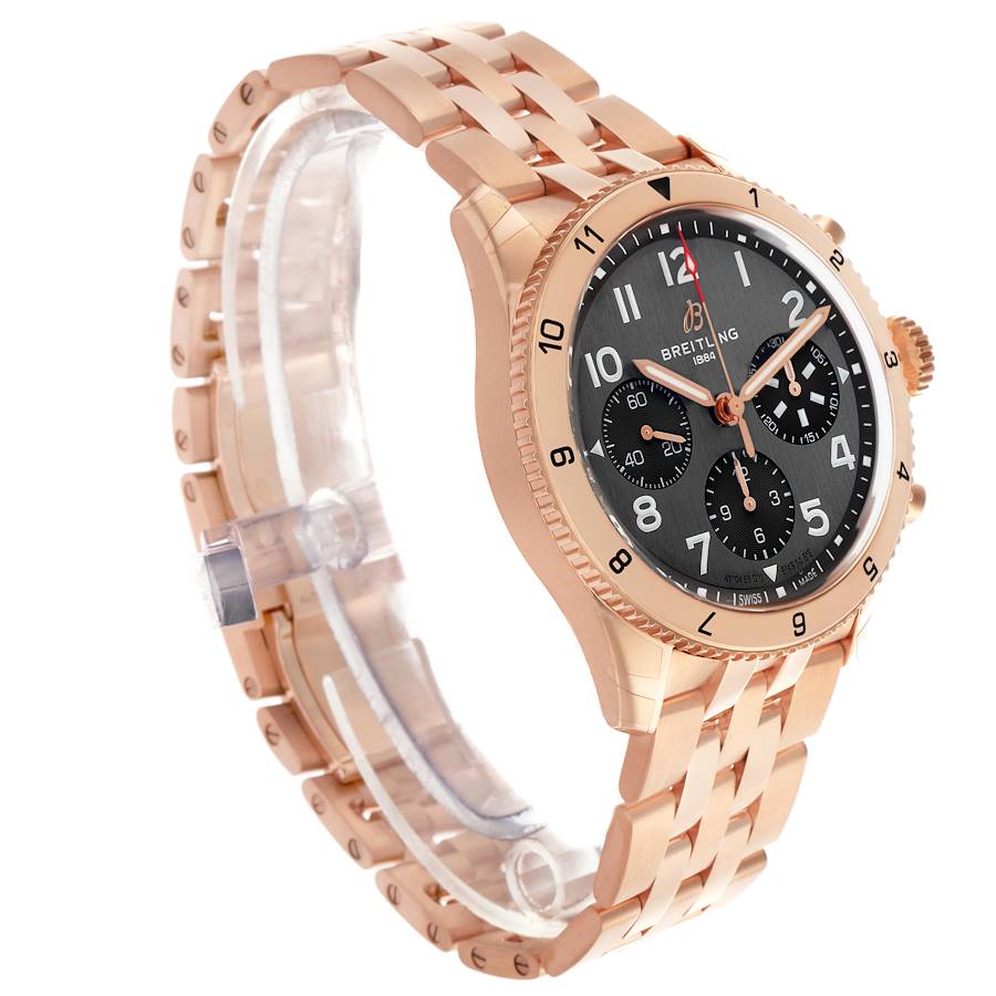 Breitling Classic AVI P-51 Mustang Rose Gold Mens Watch R23380