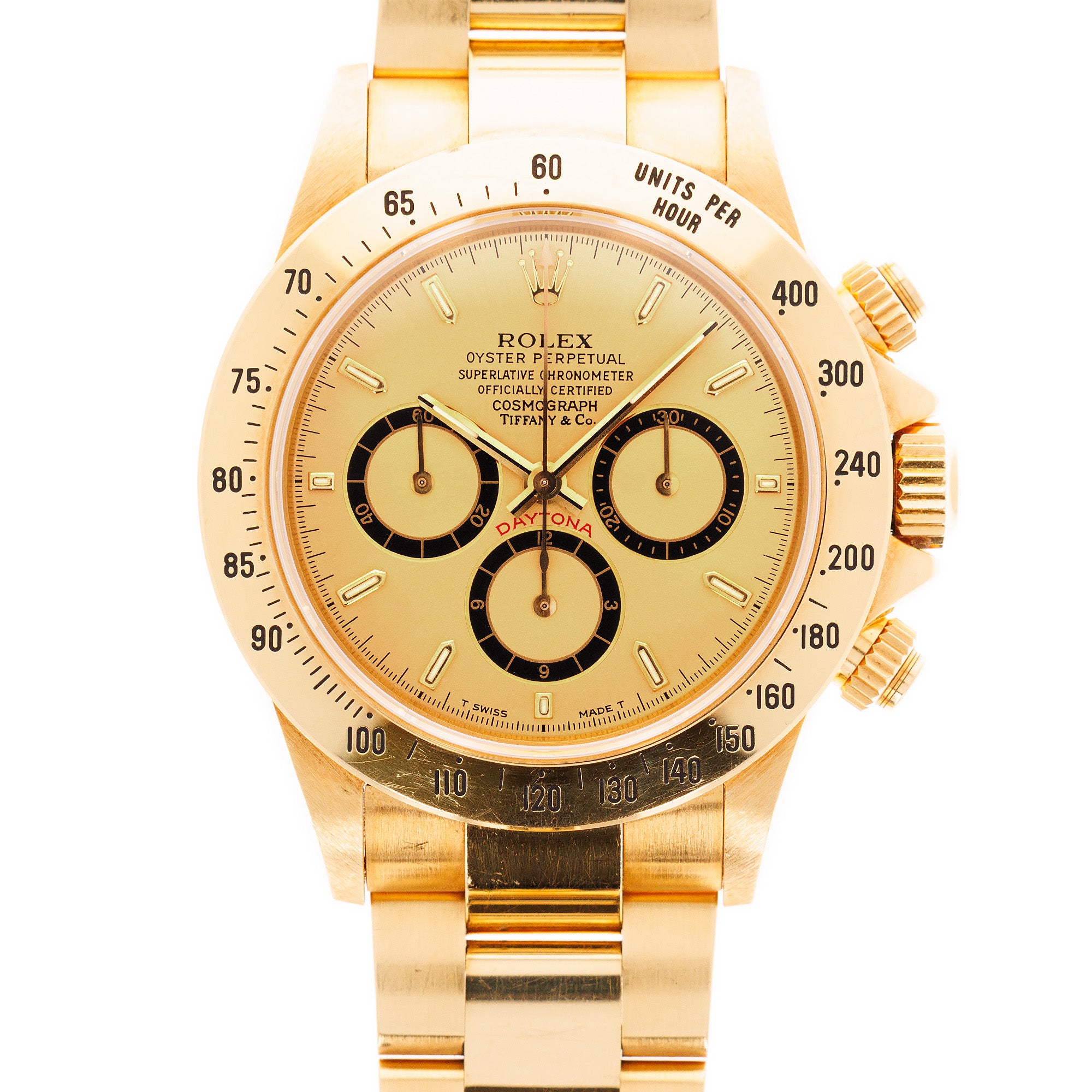 Rolex Yellow Gold Cosmograph Daytona Zenith Watch Ref. 16528