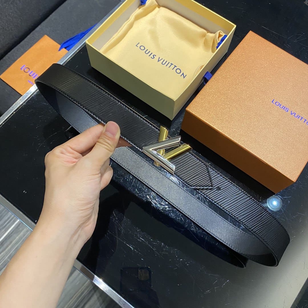 Louis Vuitton Twist Belt Black M9360u